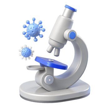 Microscope and Virus Exploring the Microscopic World png