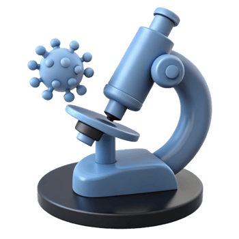 Microscope and Virus Exploring the Microscopic World png