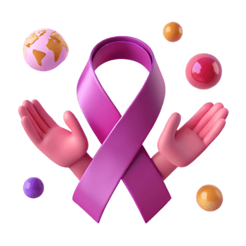 Support and Awareness A Pink Ribbon Symbol for a Cause png