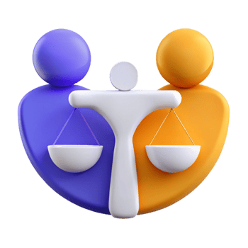 Balancing Act The Scales of Justice and Fairness png
