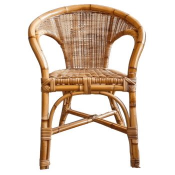 Rattan Chair isolate on transparency background png