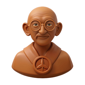 3D Render of a Person Wearing Glasses and a Peace Sign png