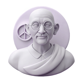 3D Model of a Person Wearing Glasses and a Scarf png