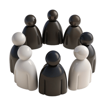 Group of People in a Circle - Unity and Collaboration Concept png