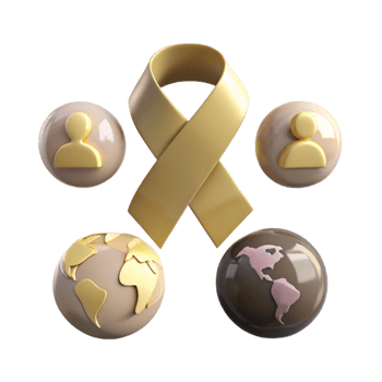 Global Awareness Ribbon Supporting a Cause png