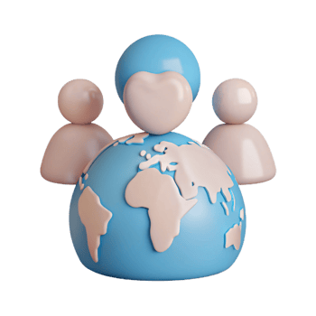 Global Community Connecting People with Love png