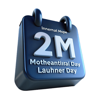 2M A 3D Calendar Illustration png
