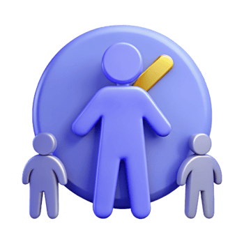 Leadership, Teamwork, and Success A 3D Icon Representation png