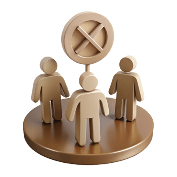 Three Stick Figures Surrounded by a Cross Symbol png