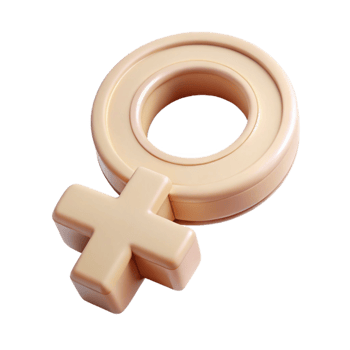 3D Rendered Female Symbol png