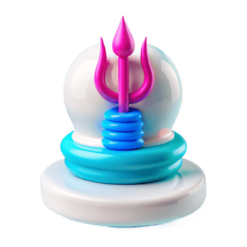 3D Rendering of a Trident Symbol png