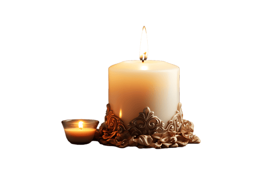 Candle Shade on transparent background. png