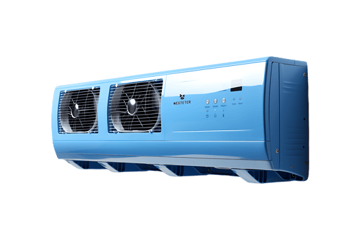 Blue Star Split Air Conditioners on transparent background. png