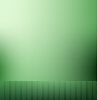 Green background with wood floor effect vector