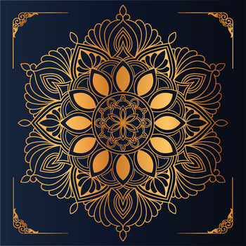 Luxurious mandala pattern background vector