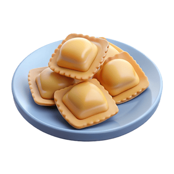 Ravioli on a Plate png