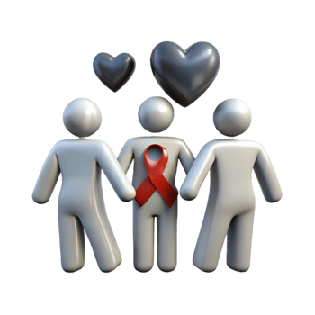 Support and Love for Those Affected by HIVAIDS png