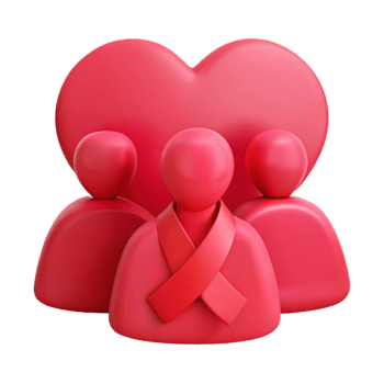 Support and Compassion A Heart-Shaped Symbol of Unity png