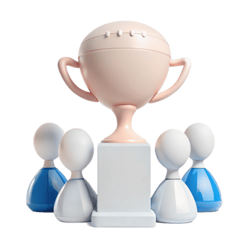 Teamwork and Achievement A Symbolic Representation of Collaboration and Success png