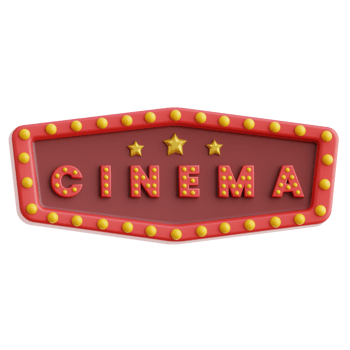 Cinema Board 3d Illustration png