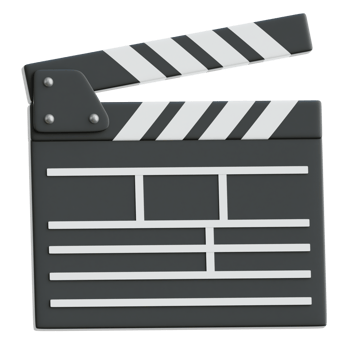 Clapperboard 3d Illustration png