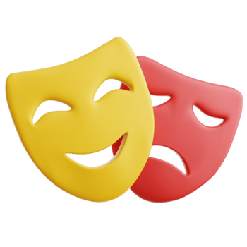 Theater Mask3d Illustration png