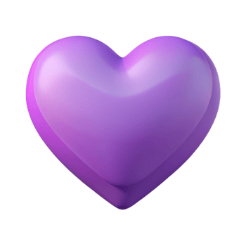Purple Heart Shaped Object png