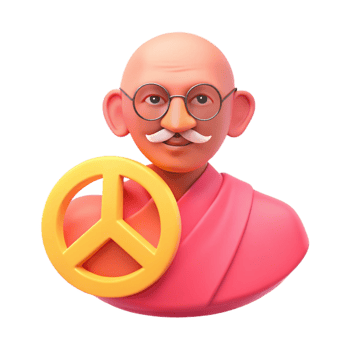 3D Model of a Person Holding a Peace Sign png