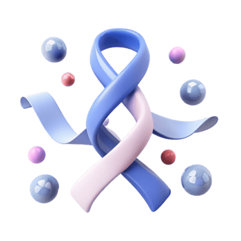 Abstract 3D Ribbon and Sphere Design png