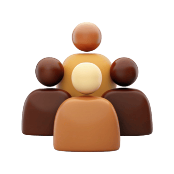 Group of People Icons in Various Skin Tones png