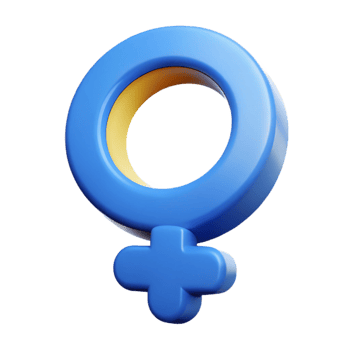 3D Render of a Female Symbol png