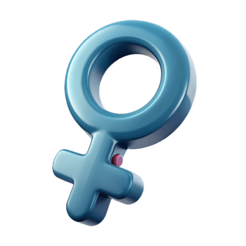 3D Render of a Female Symbol png
