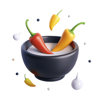 Spicy Dip with Peppers and Cream png