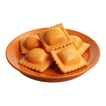 Ravioli on a Plate png