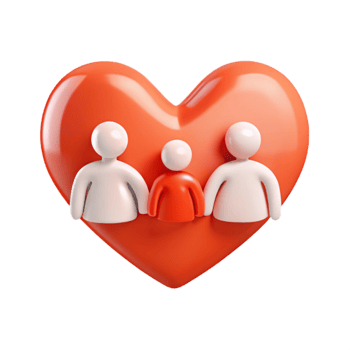 Family Love Heart Symbol Illustration png