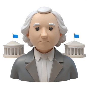 3D Model of a Man in a Suit with Buildings Behind Him png