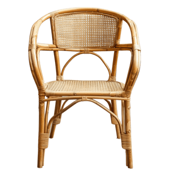 Cane Chair isolate on transparency background png