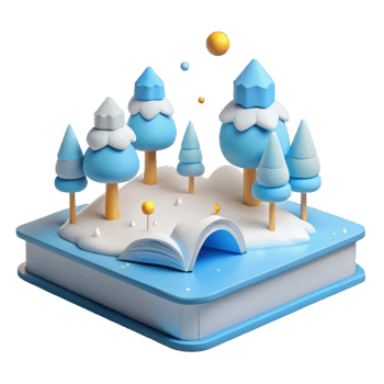 Winter Wonderland Book Illustration png