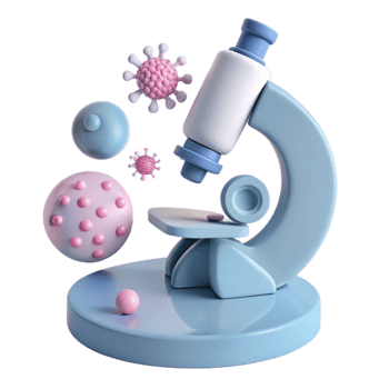 Microscope and Viruses Exploring the Microscopic World png