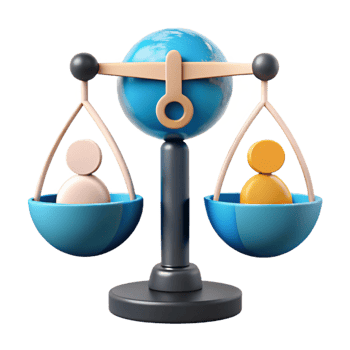 Global Equality Balancing the Scales of Justice png