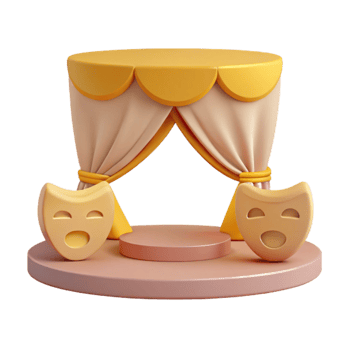 Stage Play with Masks png