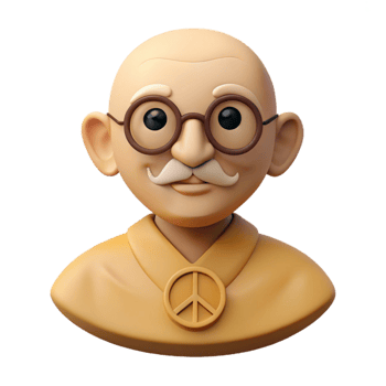 3D Rendered Illustration of a Person with a Peace Sign png