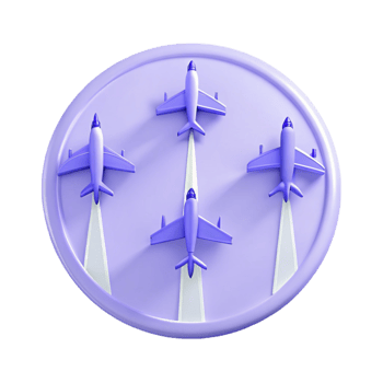 Purple Airplane Runways png