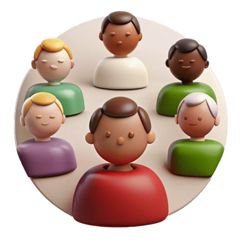 Diversity and Inclusion A Group of Smiling Cartoon People png