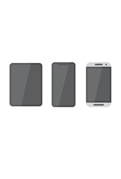 device icons various sizes for design vector