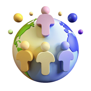 Global Community Connecting People Across the World png