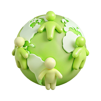 Global Unity People Surrounding the Earth png