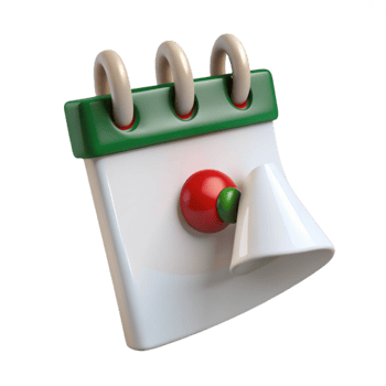 Calendar Reminder with Bell Icon png
