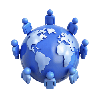 Global Connection People United Around the World png