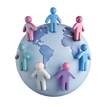 Global Unity A World of Diversity and Connection png
